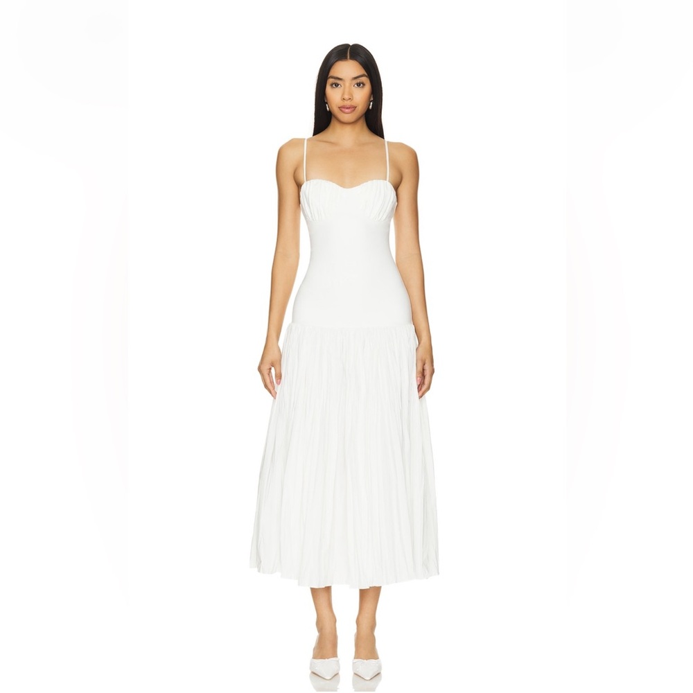 Nicholas Salem drop waist broomstick mini dress